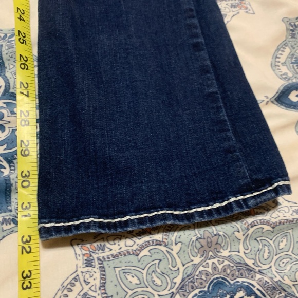 Rick Revival Betty bootcut jeans factory destroyed 31 waist 32 length - Picture 7 of 9